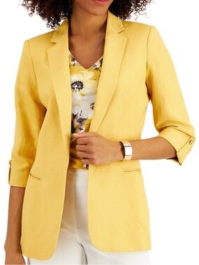 Calvin Klein Yellow Blazer NWOT